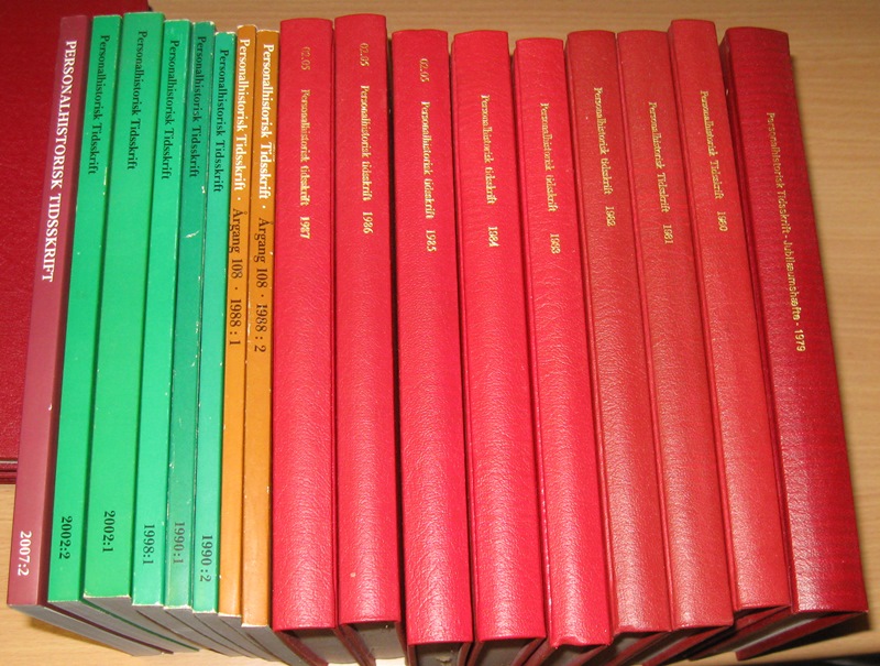 Personalhistorisk tidsskrift fra 1979 - 2007