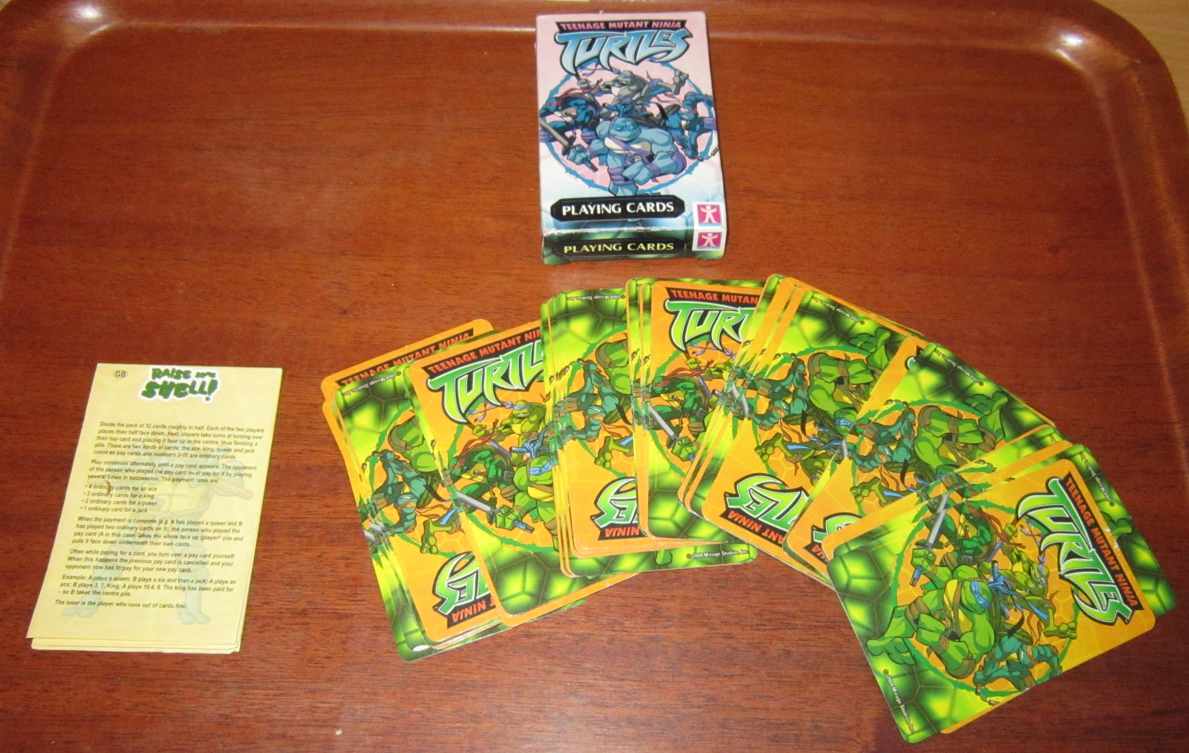 040 Ninja Turtles spillekort